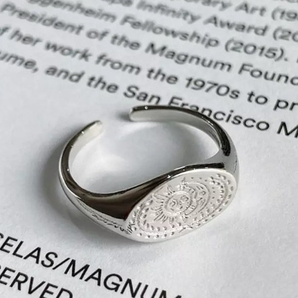 ⚡️Insta sun moon sterling silver open ring - Picture 4 of 5